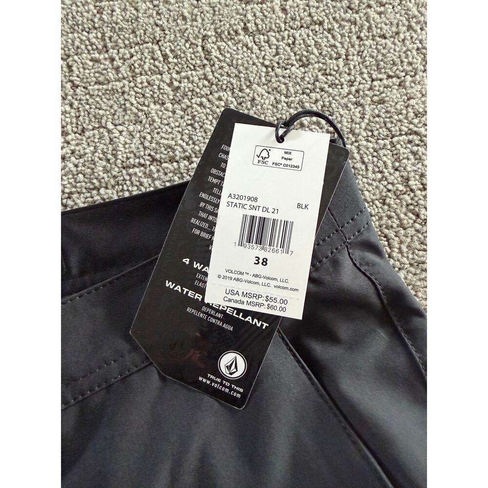 Volcom Men’s 38 Static Snt Shorts New - Picture 3 of 6